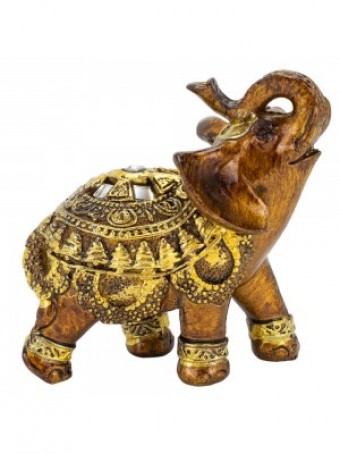 YELF-G100 ENFEITE DE RESINA, MOTIVO ELEFANTE (96).