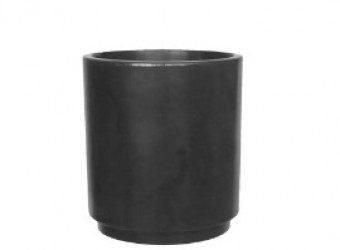 R.0830.025.025.18 VASO URBAN RIO 25 X 25 CM ANTIQUE PRETO