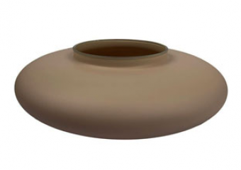 59-10500 VASO VIDRO TERRARIO CAPPUCCINO FOSCO 32X11 CM
