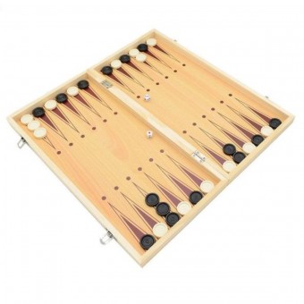 HM6593 JOGO DE XADREZ, GAMAO E DAMA 3 EM 1