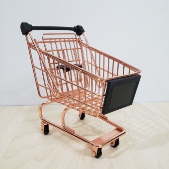 AJ6145-L ENFEITE DECOR. METAL ROSE MOD: MINI CRRINHO