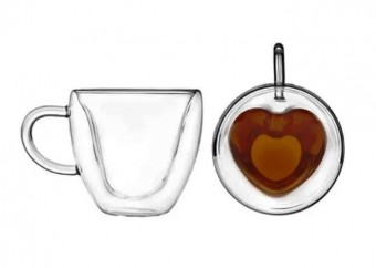 26671 1 xicaras coracao parede dupla em vidro borossilicato 80ml