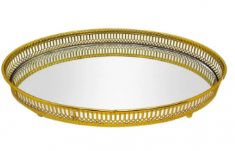 394050 bandeja 4,5cm dourado