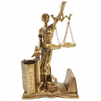 MRESJ04B DAMA JUSTICA 20CM RESINA