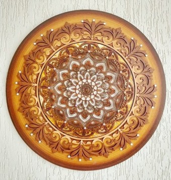 of107 MANDALA FLORA NATURAL 30   50CM