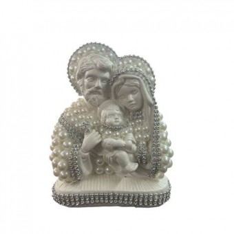 T-SFP13 BUSTO SAGRADA FAMILIA PRATA 13 CM