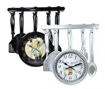 ZJ14082C4B RELOGIO PAREDE TALHERES PLASTICO REF ZJ14082C4