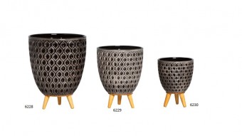 6229 CACHEPOT VOLUTA MED COFFEE
