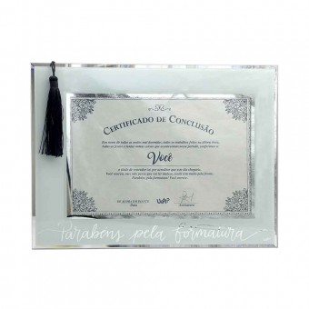 26371 QUADRO CERTIFICADO VIDRO - FORMATURA
