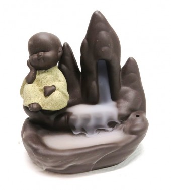 PO7669274-1 PORTA INCENSO CONE E VARETA PORCELANA