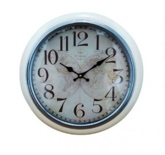 FHH601 RELOGIO PAREDE METAL 42X42X8CM