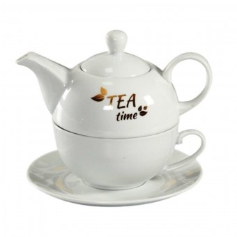 Ag4967 bule com xicara e pires de porcelana