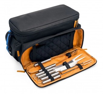 PI3303Y BOLSA TERMICA COM KIT CHURRASCO TEMPO