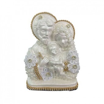 I-BSF13 BUSTO SAG FAMILIA PEROLA C/ AUREOLA 13 CM