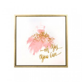 CG-010-020 QUADRO EM CANVAS YOU CAN 30 CM