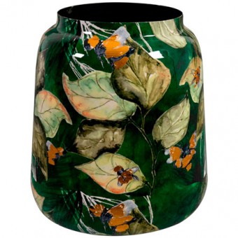 170208 VASO DE METAL LAMMIE BEE GREEN 19X25 CM