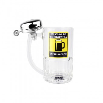 6766 CANECA CAMPAINHA EMERGENCIA ENCHA O COPO 340ML