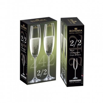 GS002220 JG TACA CHAMPAGNE 220ML 2PCS