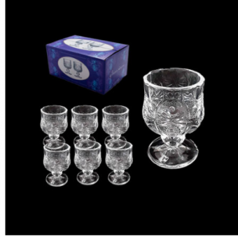 SS8230B JG MINI TACAS DE LICOR DE VIDRO 06 PCS
