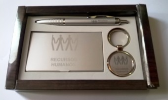 72975 kit caneta/chaveiro/pt.cartões rec. humanos