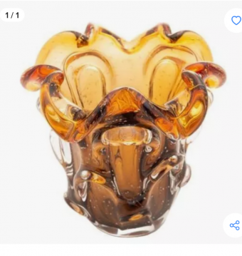 4818  VASO 13X14,5CM YTALY AMBAR VDR