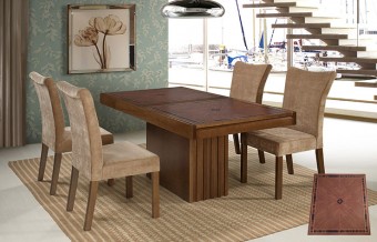 0349 - MESA ELÁSTICA MÁRAU 76cm (alt) x 90cm (larg) x 160/220cm (comp)