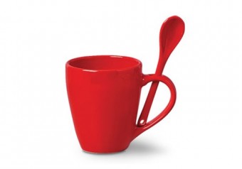 64.9307 caneca c/colher vermelho