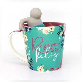 10024125 CANECA 350ML C/ INFUSOR P/ RESERVE UM TEMPO