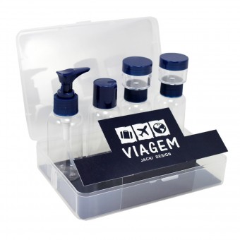 ARF18585 KIT DE FRASCOS P/ VIAGEM DE 7 PCS