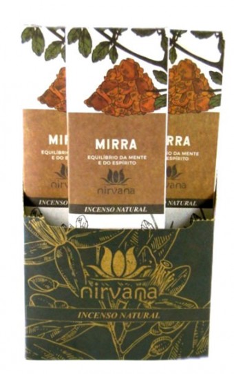 10-807 Incenso Natural Mirra  9 Varetas  Linha Especial