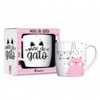 12113 caneca porcelana urban 360ml - mae de gato
