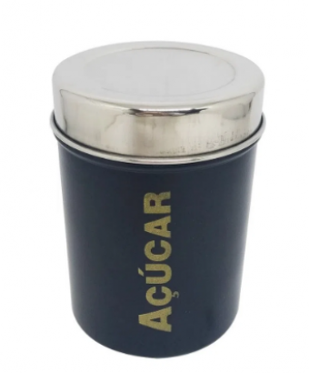 POTE123PT POTE ACUCAR VIENA 12,4CM PRETO