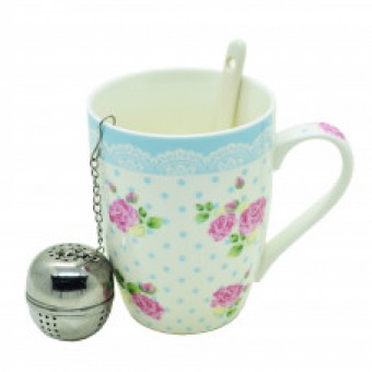 DMP5226 CANECA 340ML RENDA AZUL COM INFUSOR