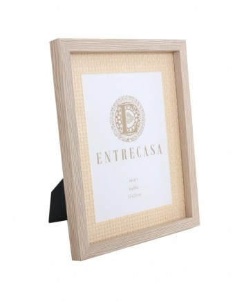 22104 PORTA RETRATO MADEIRA DET PALHA 22,3X 27,4X2