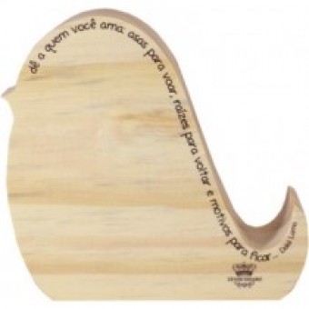 P17859 ENFEITE DE MESA CRU PÁSSARO DE A  QUEM...12X13