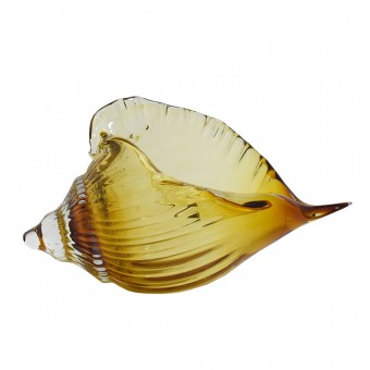 1766 CARACOL CITRINO G - 28 X 13 X 17 CM (VIDRO)