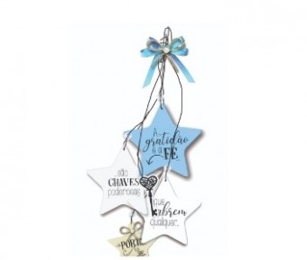 P20093 MÓBILE DE PAREDE ESTRELAS 30X11