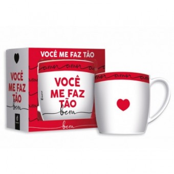 11325 CANECA PORCELANA URBAN 360ML - VOCE ME FAZ TAO BEM