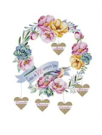 P17343 GUIRLANDA CASA DE Vó, SEMPRE TEM: 30X30