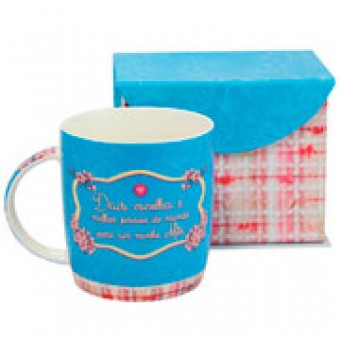 10020885 CANECA DE PORCELANA SER MINHA MAE 320 ML