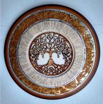 of45 MANDALA ARVORE DA VIDA COM SISAL 65CM