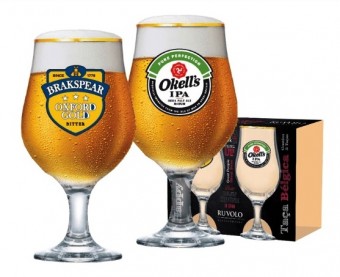 LUVA HAPPY HOUR TACA BELGICA 2 PCS FILETE DOURADO