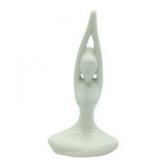 TCMC-01 3 ENFEITE DE PORCELANA MOTIVO YOGA