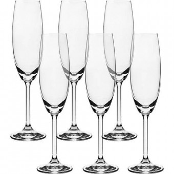 56079 Jogo de 6 taças para Champanhe Gastro em cristal ecológico 220ml