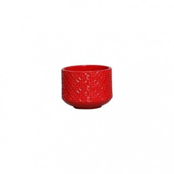 6493 CACHEPOT EGIPCIO PEQ VERMELHO