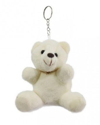 F1300140 CHAVEIRO URSO BRANCO PELUCIA