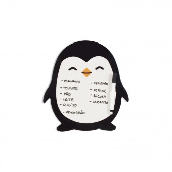 BR01.3267.BRI PLACA RECADOS PINGUIM DE GELADEIRA