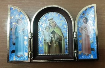 1760.1132.M250 CAPELA ITAL. TRIPLA NSRA DO CARMO T:12X7,6CM