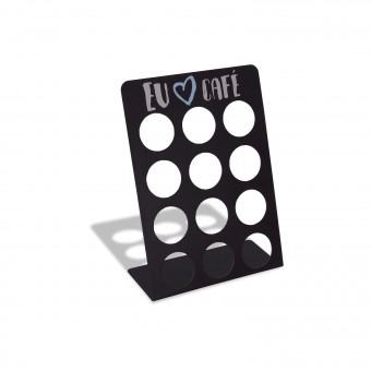 BR01.3012.FOS SUPORTE DE ACO DE MESA P/CAPSULAS EU AMO CAFE