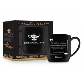 10251 caneca porcelana urban 360ml cursos - enfermagem